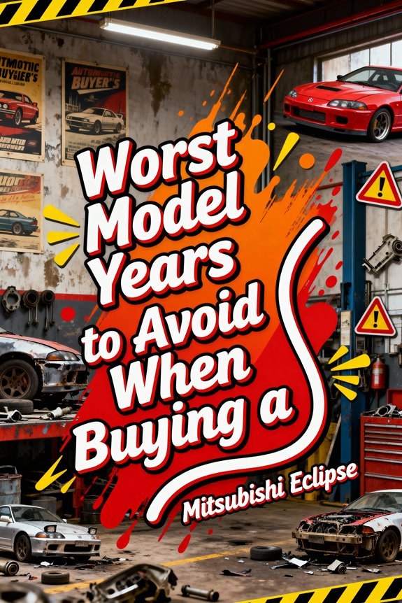 Read more about the article Worst Model Years to Avoid When Buying a Mitsubishi Eclipse